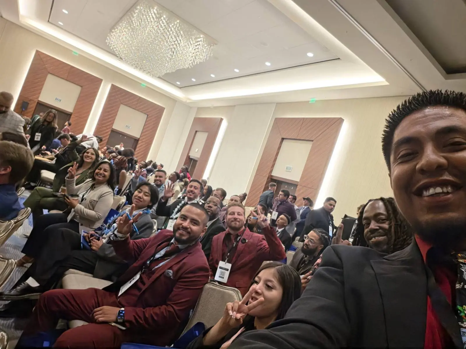 The Crosspath team in the front rows of a session at the 2026 National Conference